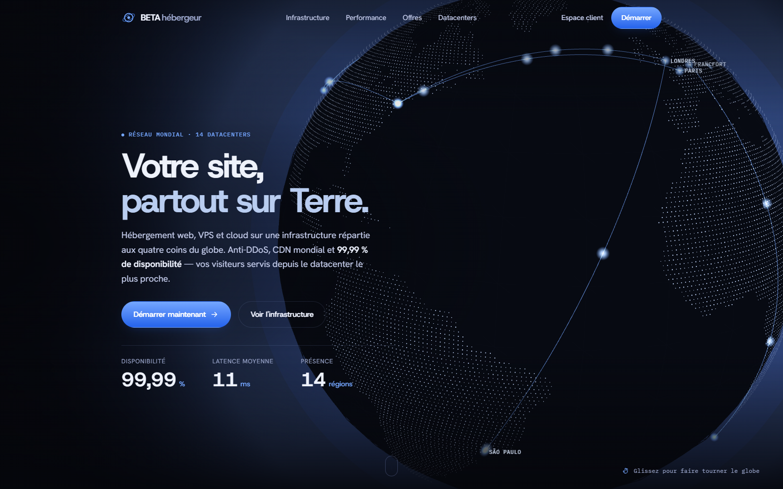 BETA Hébergeur — plateforme web